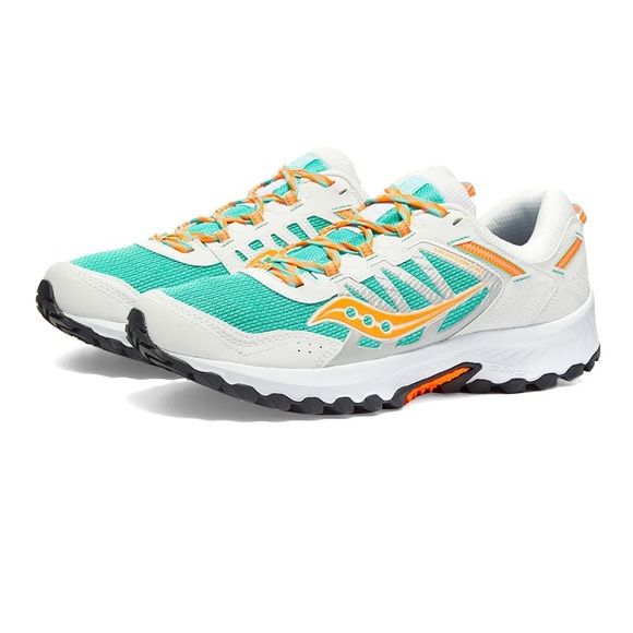 Saucony Women's Turquoise and Orange Athletic Shoes women’s 7.5